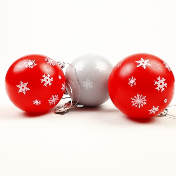 Lot of 3 Ohio State Buckeyes Shatterproof Balls Christmas Tree Holiday Ornaments - Picture 5 of 8